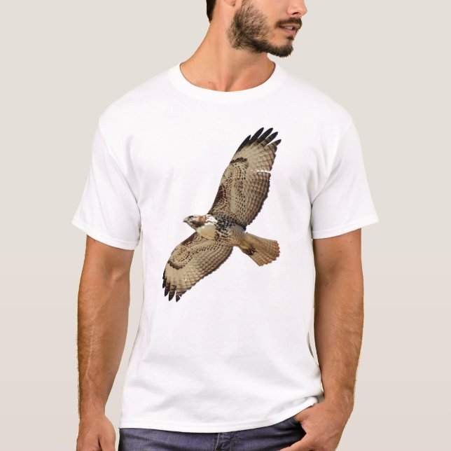 T-shirt de faune d'oiseau de faucon coupé la queue (Devant)