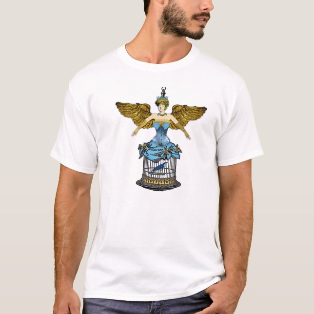 T-shirt de fée de cage à oiseaux (Devant)