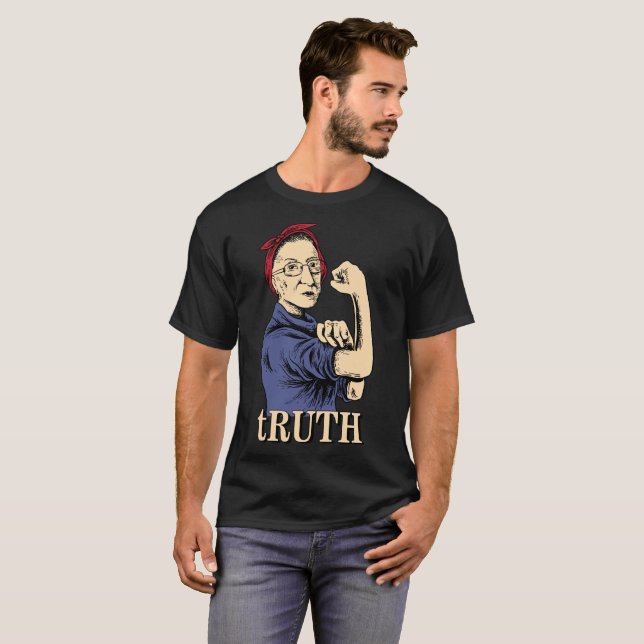 T-shirt de féministe de court suprême de RBG Ruth (Devant entier)