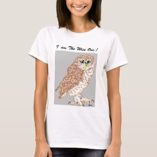 T-shirt de femme Je suis le Sage ! Chouette tachet