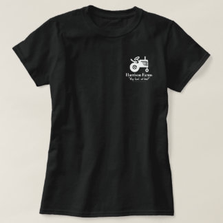 T-shirt de ferme de famille avec le logo