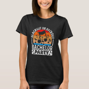 T-shirt de fête de bachelor vintage - Fête de bach
