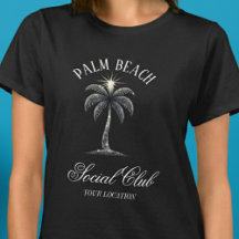 T-Shirt de fête de bachelorette avec palmier