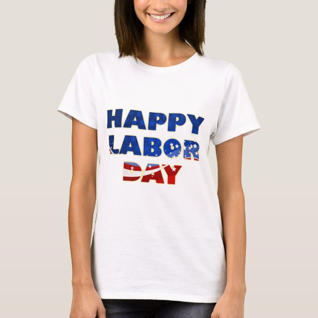 T-shirt de Fête du travail (Devant)
