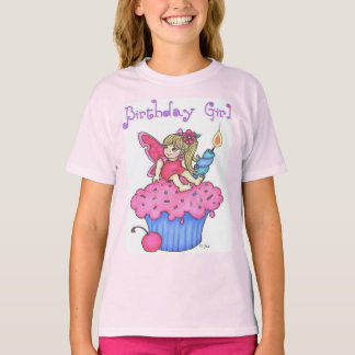 T-shirt de fille d'anniversaire
