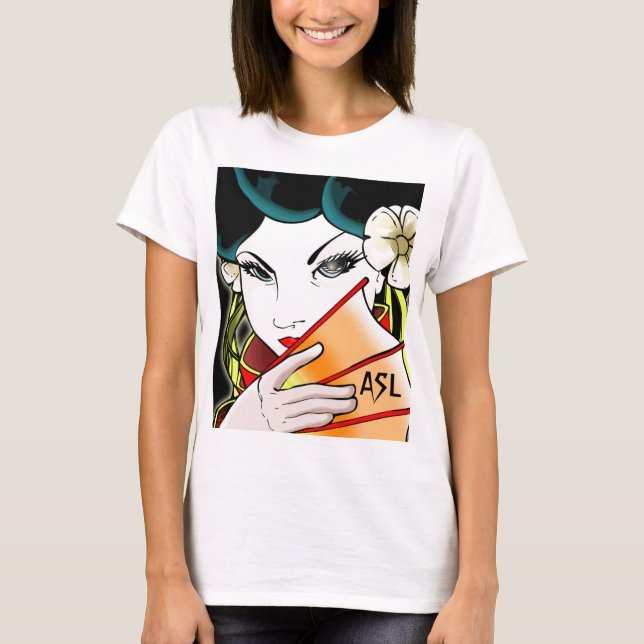 T-shirt de fille de geisha (Devant)