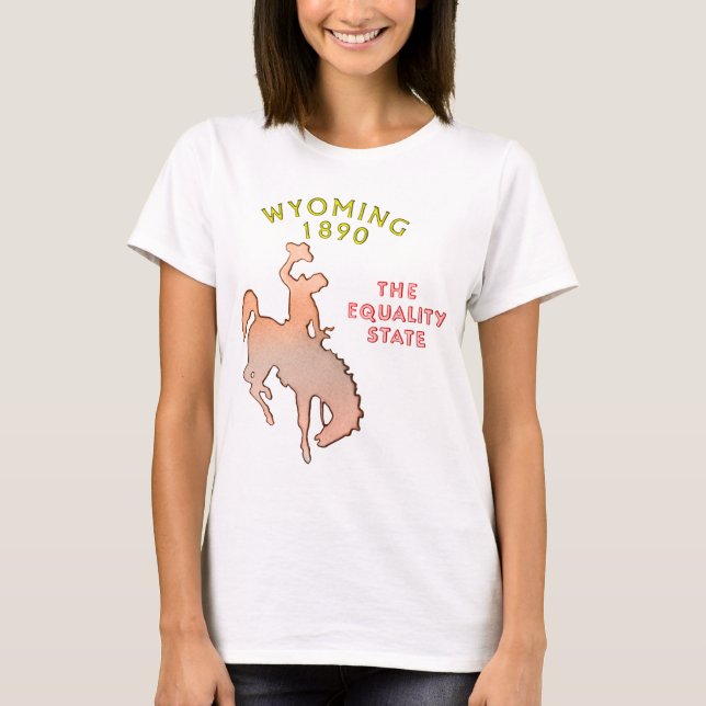 T-shirt de fille du Wyoming (Devant)