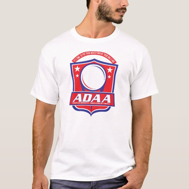 T-shirt de film de culte d'ADAA Dodgeball (Devant)