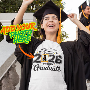 T-shirt de fin d'études personnalisé avec photo po