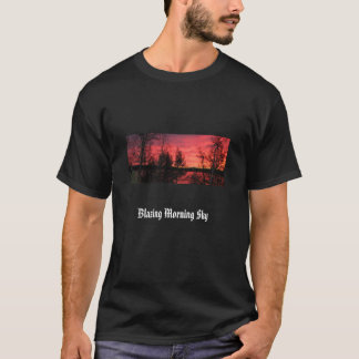 T-shirt de flambage de ciel de matin