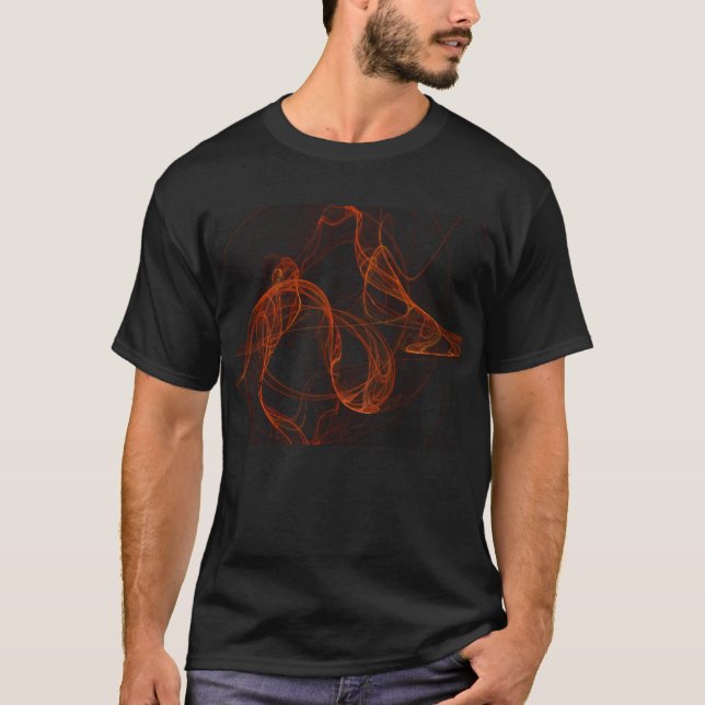 T-shirt de flammes tourbillonnaires (Devant)