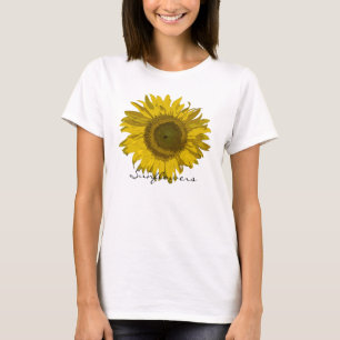 T-shirt de fleur de tournesol