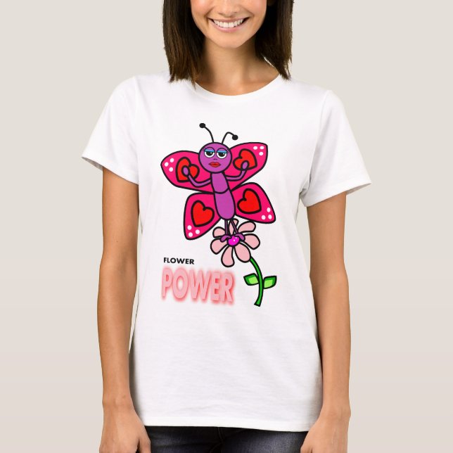 T-shirt de flower power (Devant)