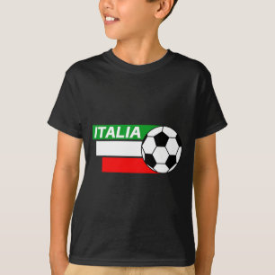 T-shirt de foot Italie couleurs du drapeau italien