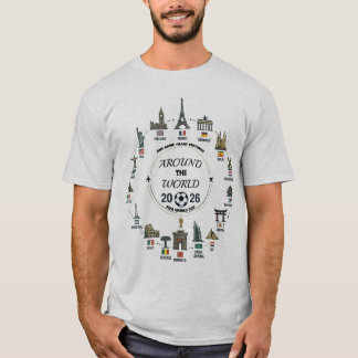 T-Shirt de Football de la Culture Mondiale 2026