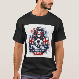 T-Shirt de football Lion Angleterre Coupe du Monde