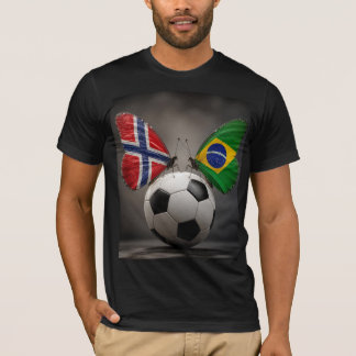 T-Shirt de football Norvège vs Brésil