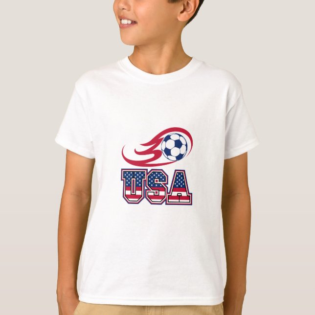 T-shirt de football personnalisé pour enfants – No (Devant)