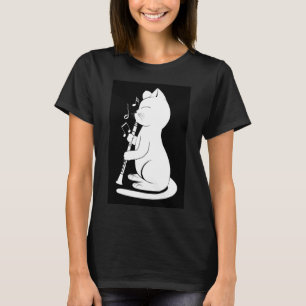 T-shirt de Funny Cat Playing Clarinet