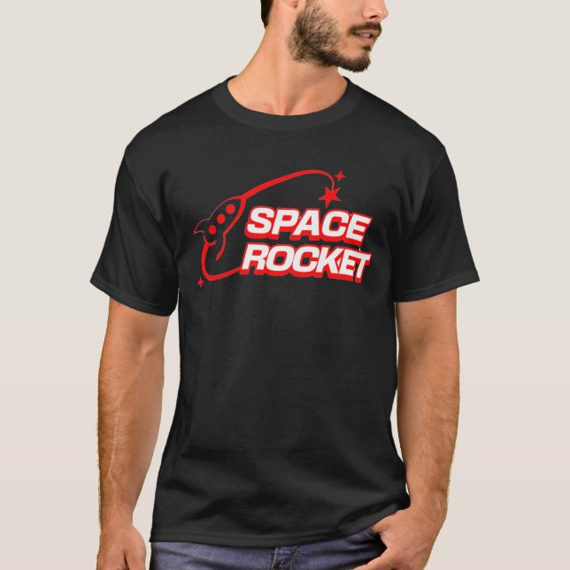 T-shirt de fusée spatiale (Devant)