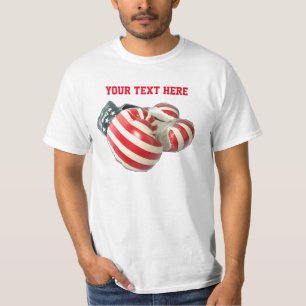 T-shirt de gants de boxe des Etats-Unis