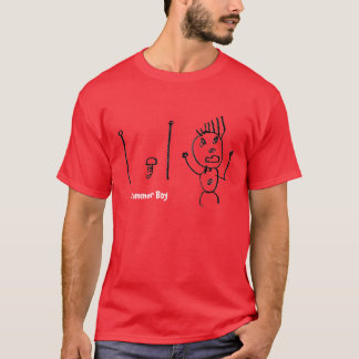 T-shirt de garçon de batteur
