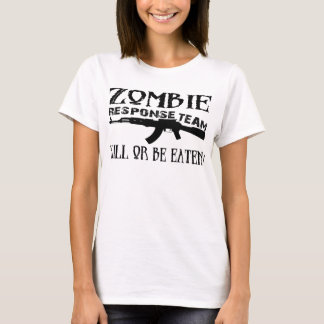 T-shirt de geek d'équipe de réponse de zombi