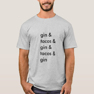 T-shirt de genièvre et de tacos (hommes de base)