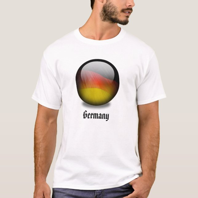 T-shirt de globe de l'Allemagne (Devant)