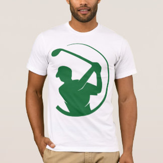 T-shirt de golf à gazon vert