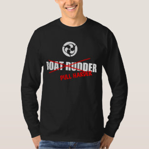 T-shirt de gouvernail de direction de bateau