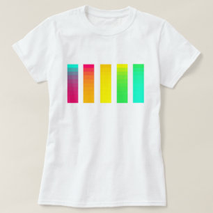 T-shirt de gradient d'arc-en-ciel