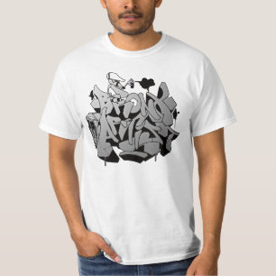 T-SHIRT DE GRAFFITI D'ARTISTE DE BRONX PAR ZIMAD