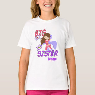 T-shirt de grande soeur personnalisées