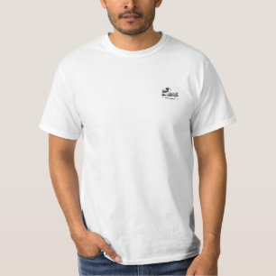T-shirt de "grande vague", noir et blanc, taille L