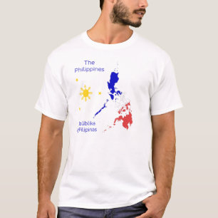 T-shirt de graphique de carte de Philippines