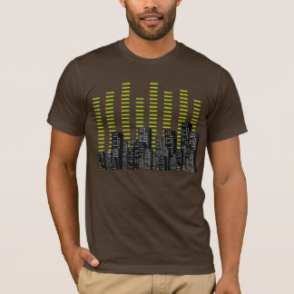 T-shirt de graphiques de ville de musique