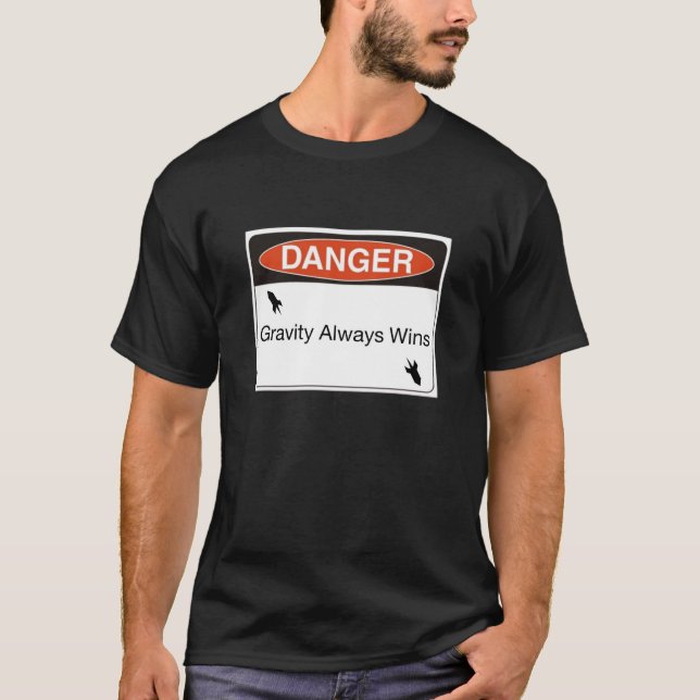 T-shirt De gravité victoires toujours (Devant)