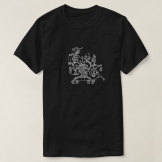 T-shirt de griffonnage de travailleur de robot