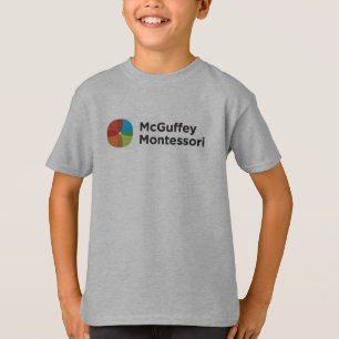 T-shirt de gris d'usage d'esprit de McGuffey de