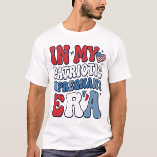 T-shirt de grossesse vintage de l'ère enceinte pat