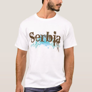 T-shirt de grunge de la Serbie