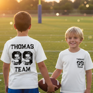T-shirt de grunge pour le nom de l'uniforme de l'é