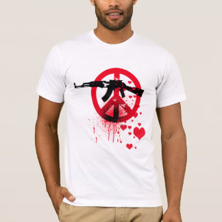 T-shirt de guerre d'amour pas