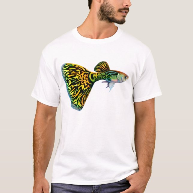 T-shirt de guppy de peau de serpent de cobra (Devant)