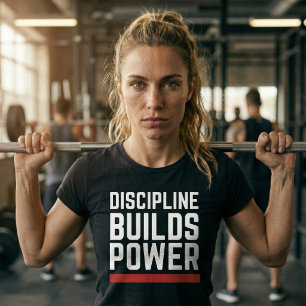 T-Shirt de Gym de Travail Physique Discipline Cons