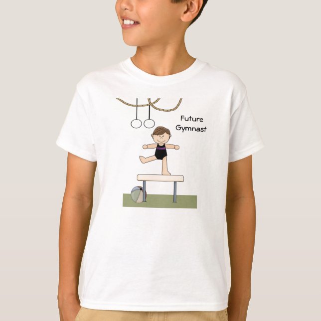 T-shirt de gymnastique de faisceau d'équilibre (Devant)