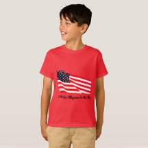 T-shirt de Hanes de drapeau d'allégeance de