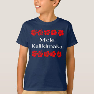 T-shirt de Hawaïen de Noël de Mele Kalikimaka