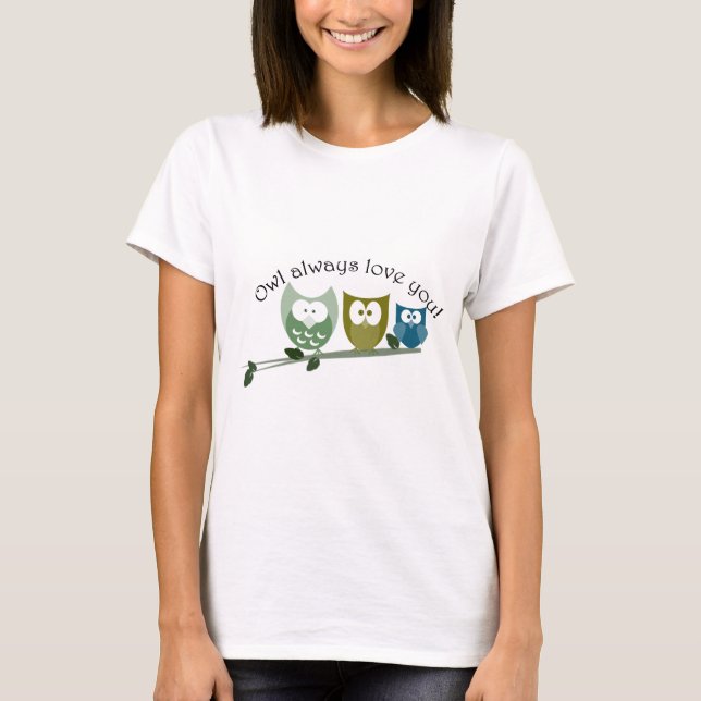 T-shirt De hibou amour toujours vous ! (Devant)